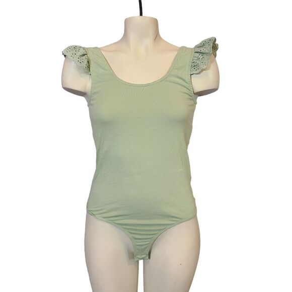Vero Moda Sage Green Bodysuit Size Medium - Picture 1 of 5